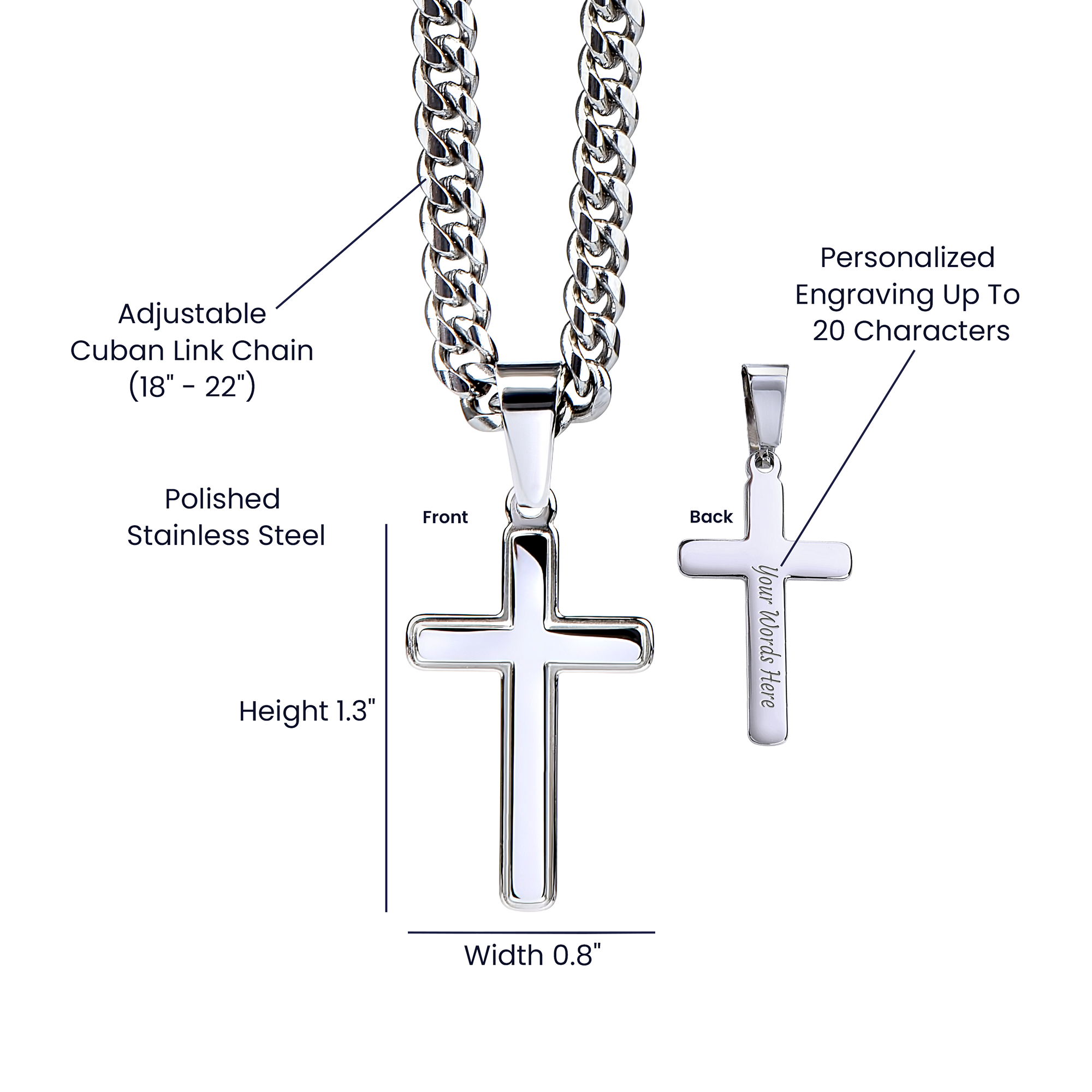 Beacon Cross Necklace | moodGems™