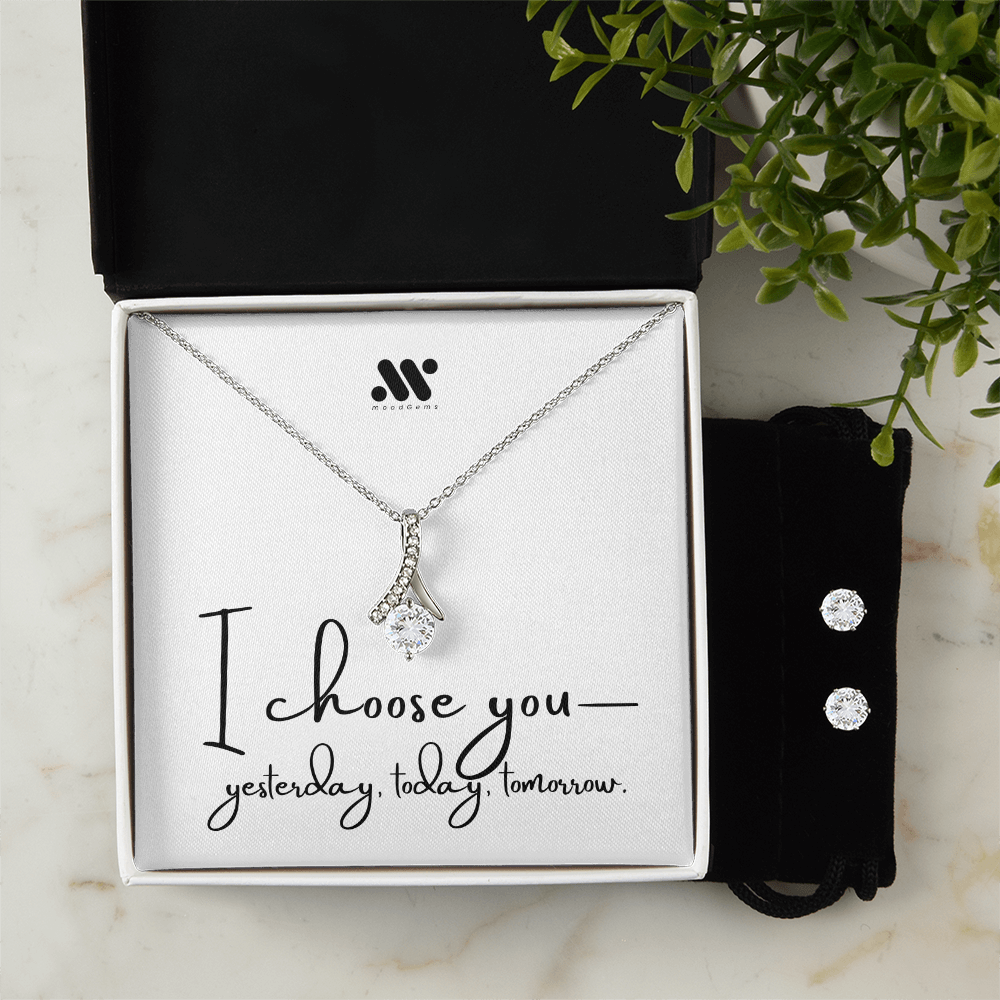 Evermore Necklace & Earrings Gift Set | moodGems™