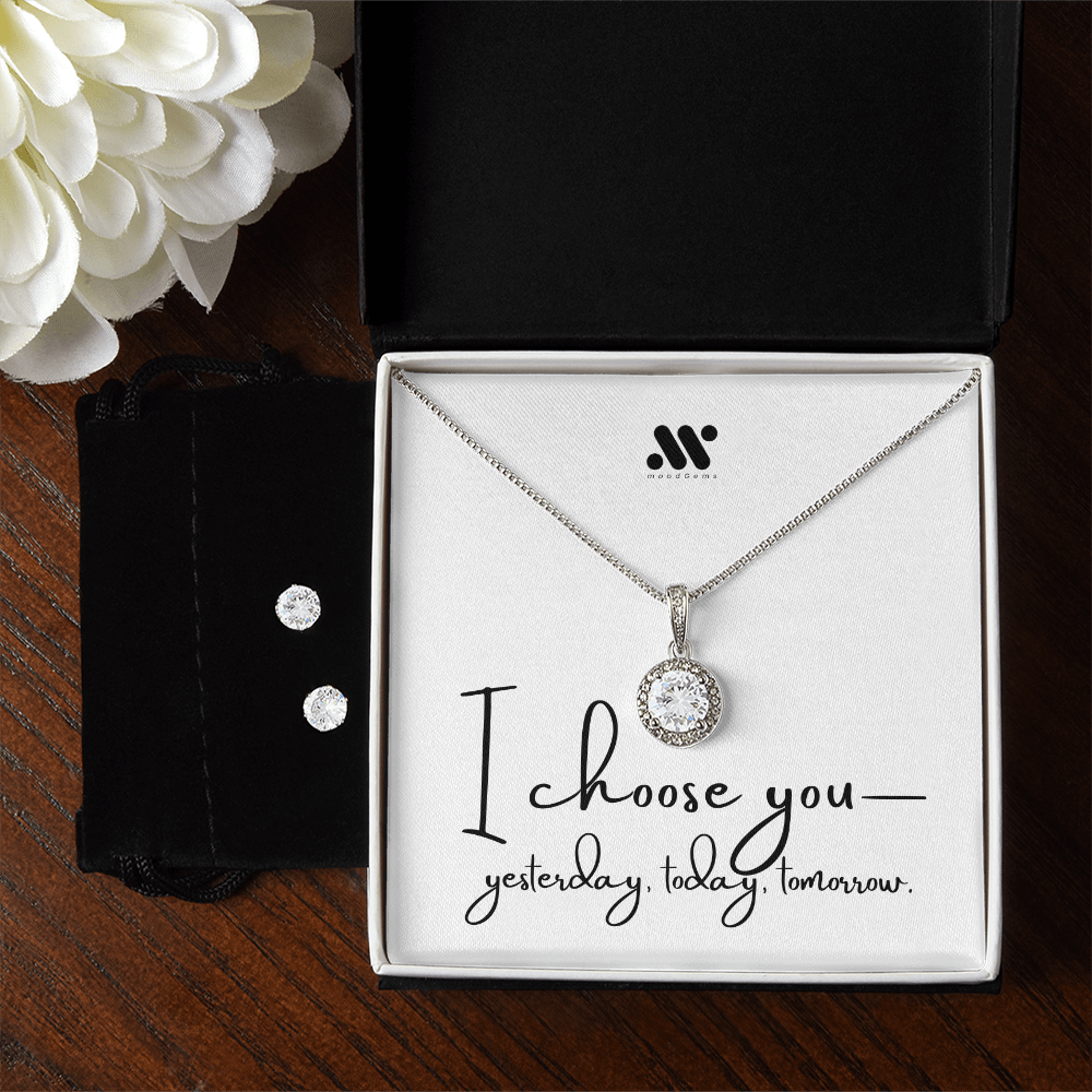Starlit Necklace & Earrings Gift Set | moodGems™