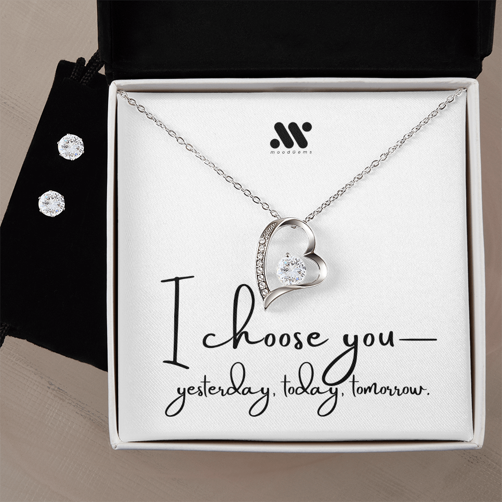 Heartbound Necklace & Earrings Gift Set | moodGems™