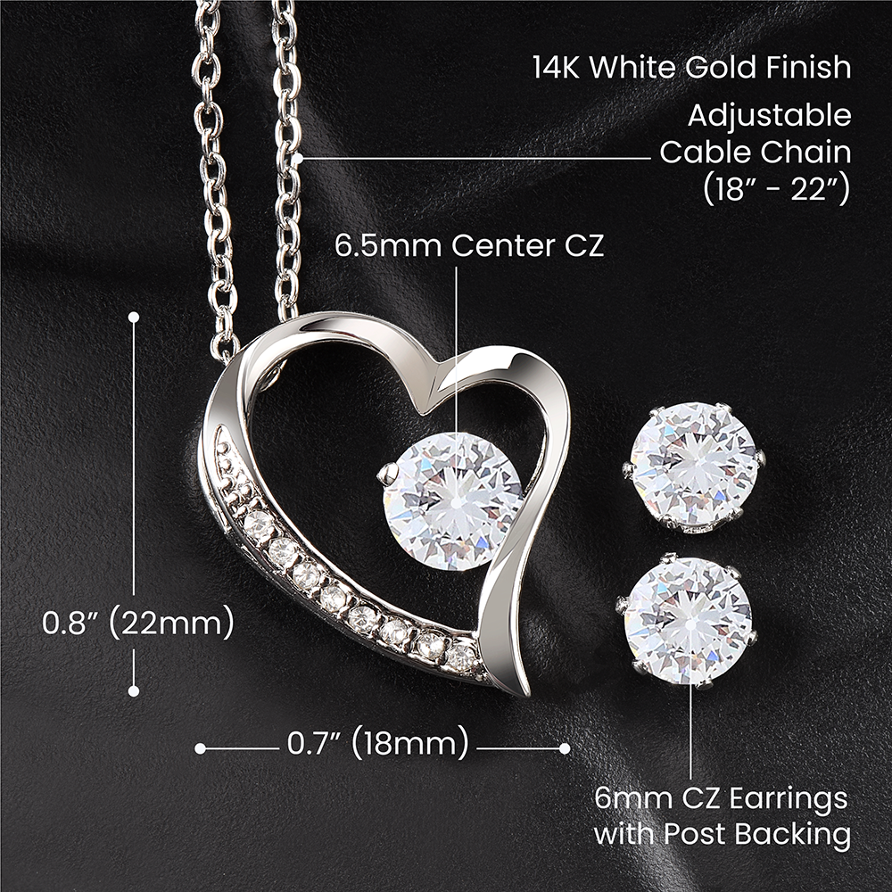 Heartbound Necklace & Earrings Gift Set | moodGems™