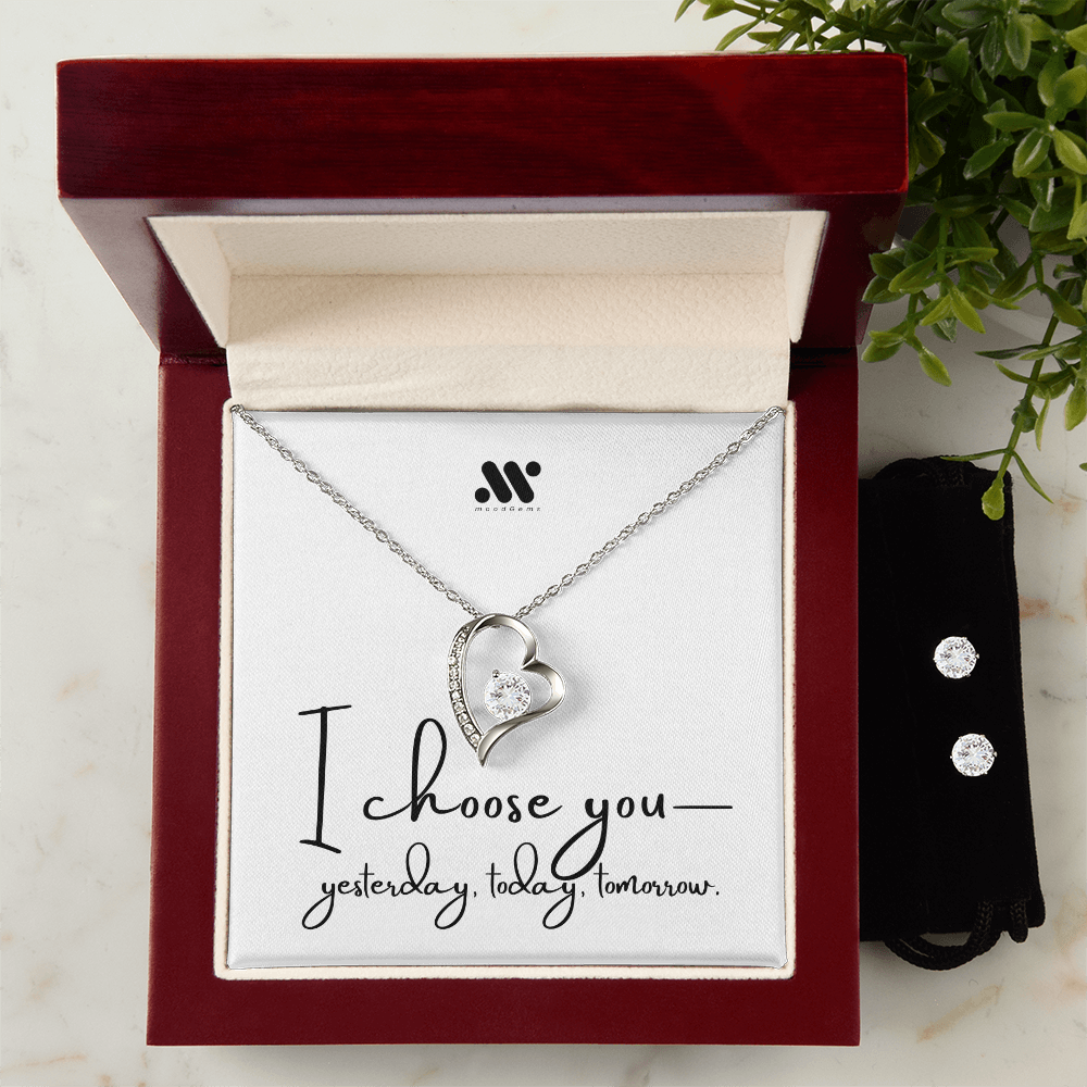 Heartbound Necklace & Earrings Gift Set | moodGems™